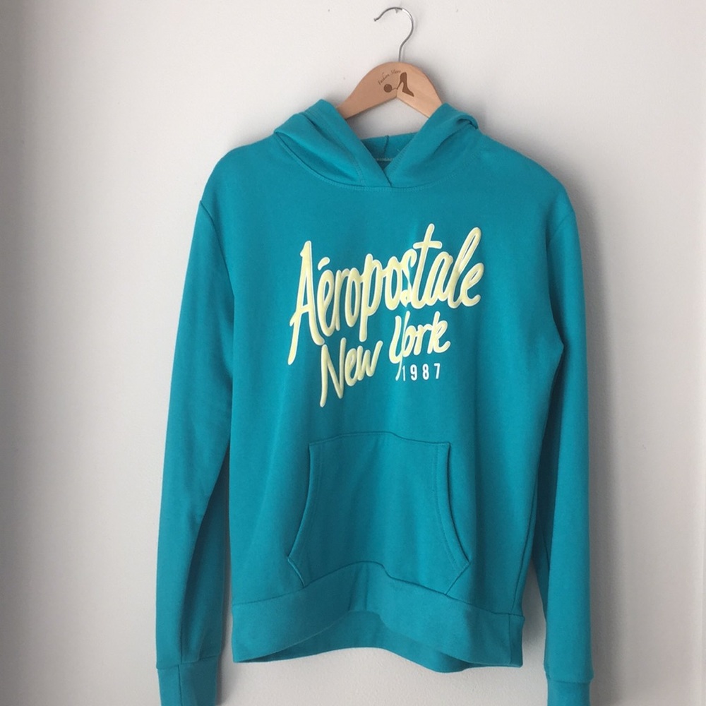 AEROPOSTALE Aqua Blue Hoodie